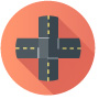 Intersection synergy icon